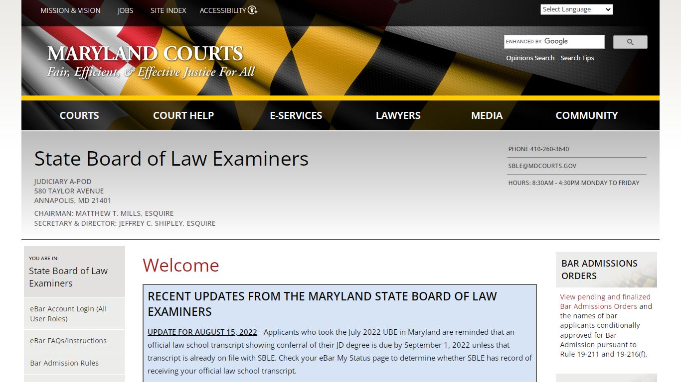 Welcome | Maryland Courts